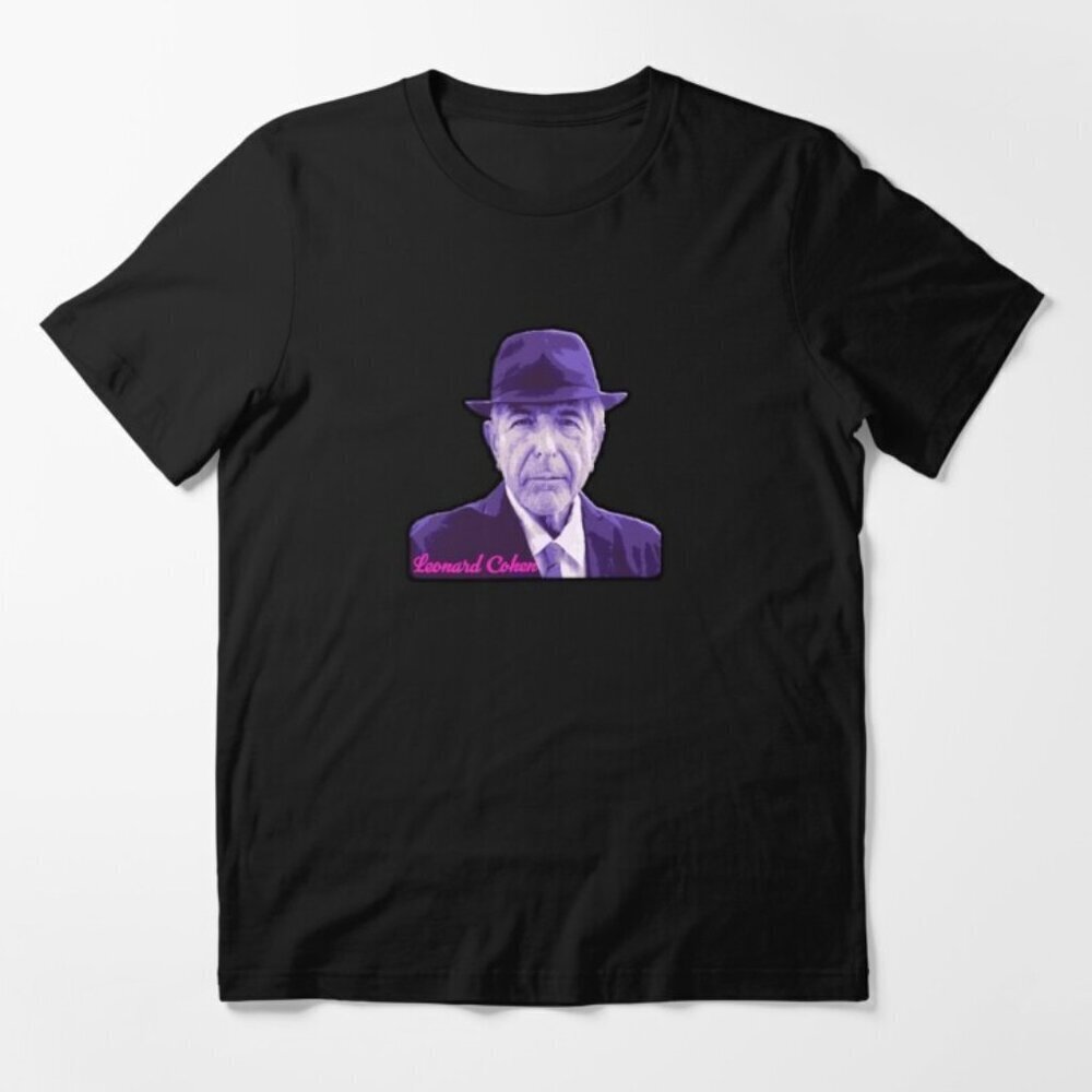 Leonard Cohen Vintage Graphic Tee Shirt
